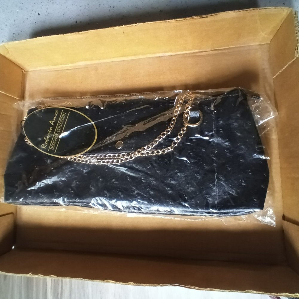 Roberta Amee Insulated Wine Purse, Dark Brown 14x6x3-New With Tags